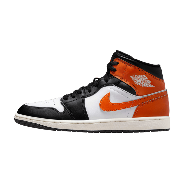 Jordan 1 Mid Black Toe Starfish