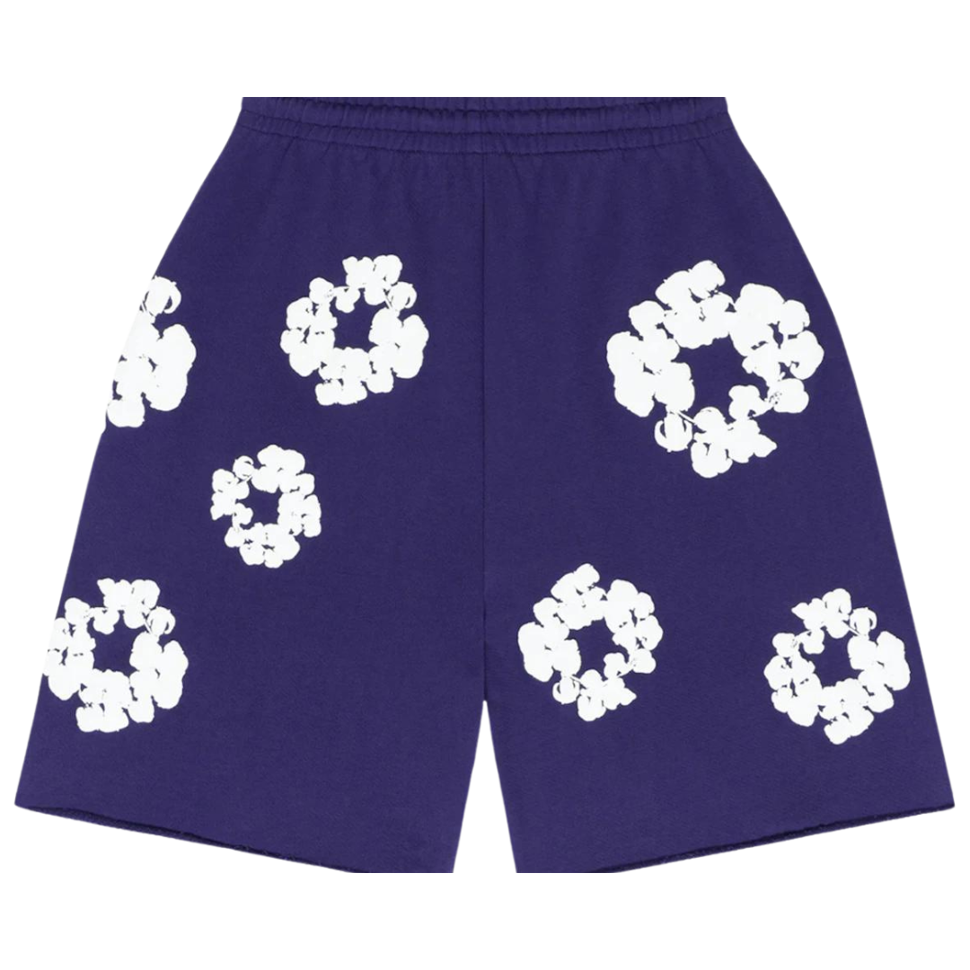 Denim Tears The Cotton Wreath Shorts Purple