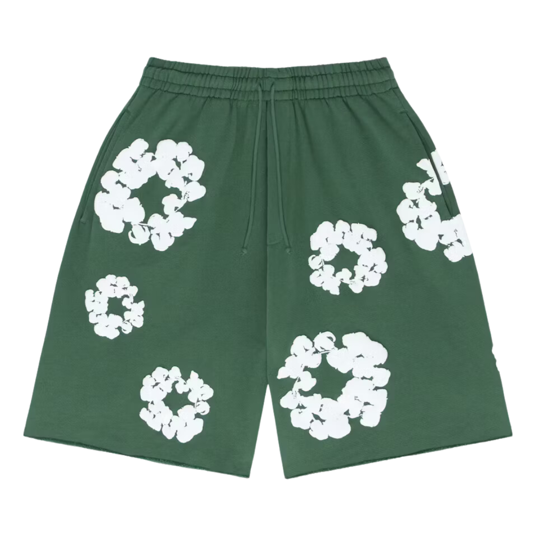 Denim Tears The Cotton Wreath Shorts Green