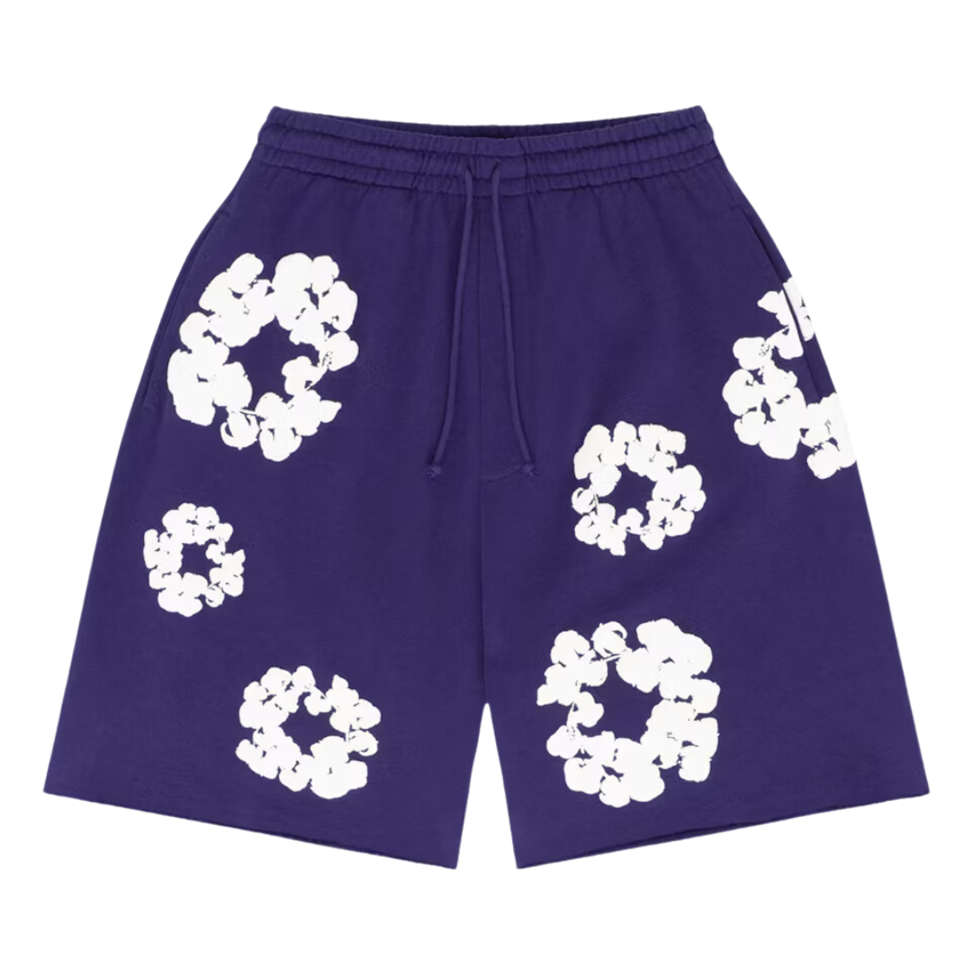 Denim Tears The Cotton Wreath Shorts Purple