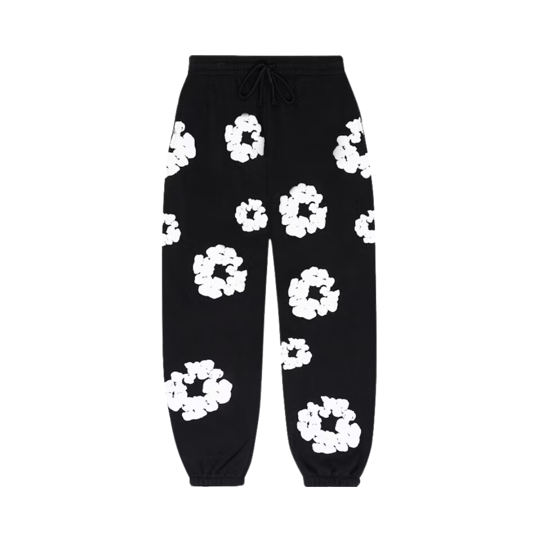 Denim Tears The Cotton Wreath Sweatpants Black