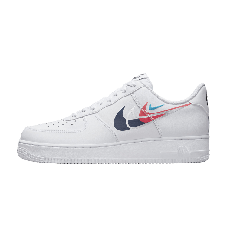 Nike Air Force 1 Low '07 Quadruple Swoosh White Navy Crimson