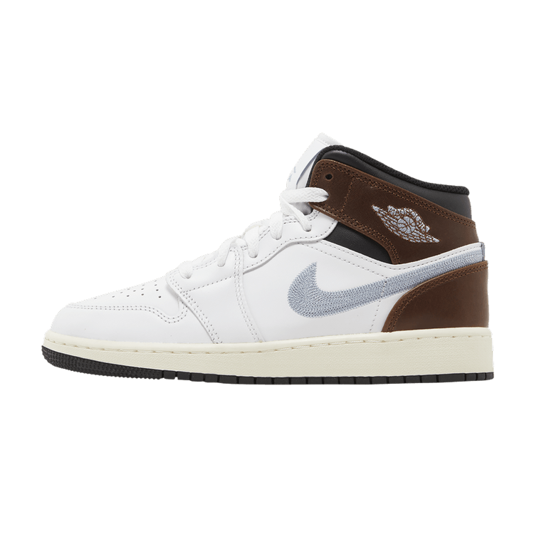 Jordan 1 Mid SE White Brown Blue Grey (GS)