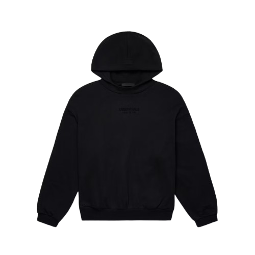 Fear of God Essentials FW23 Jet Black Hoodie