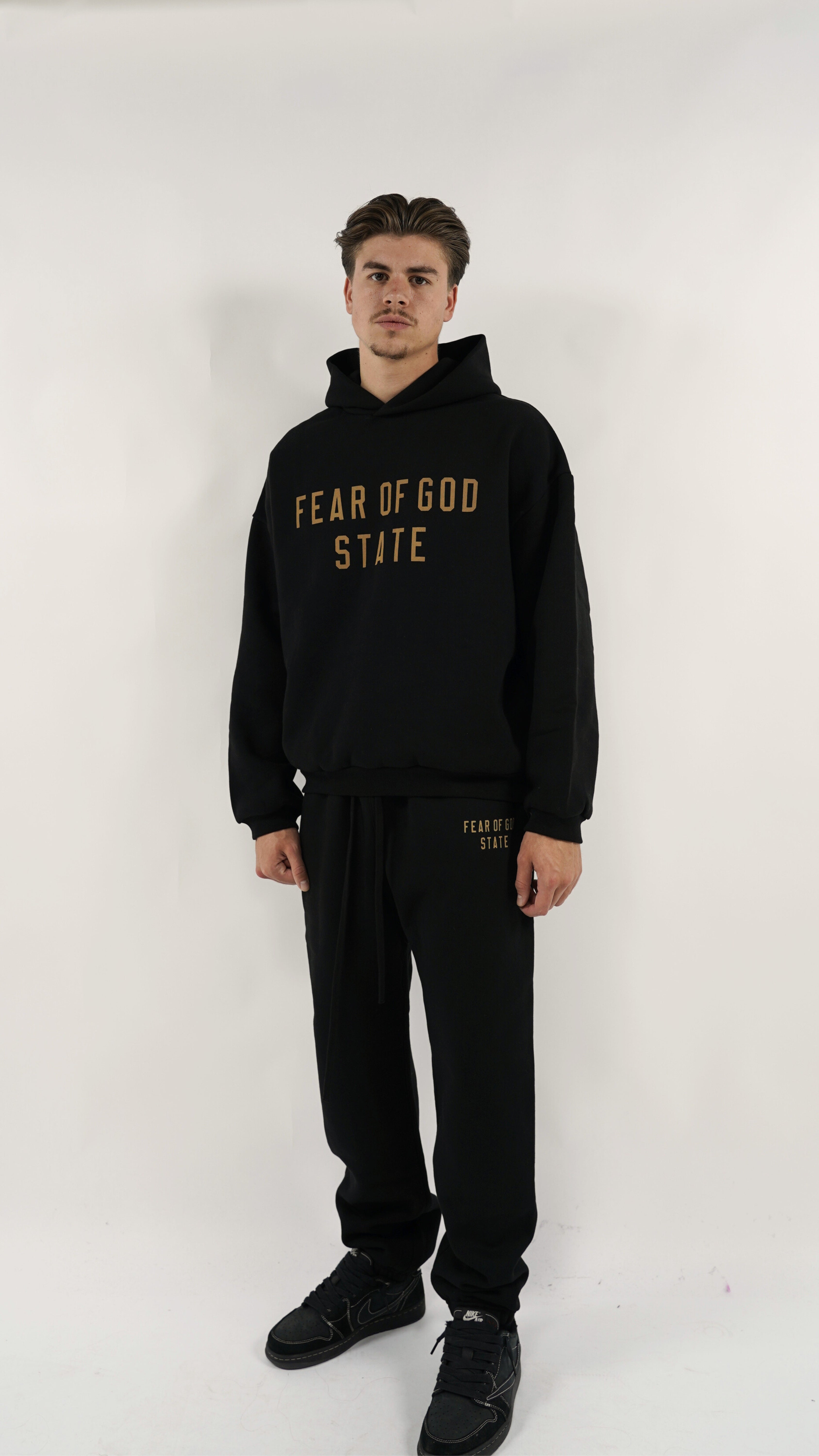 Fear of God Essentials FW24 Black Yellow State Full set