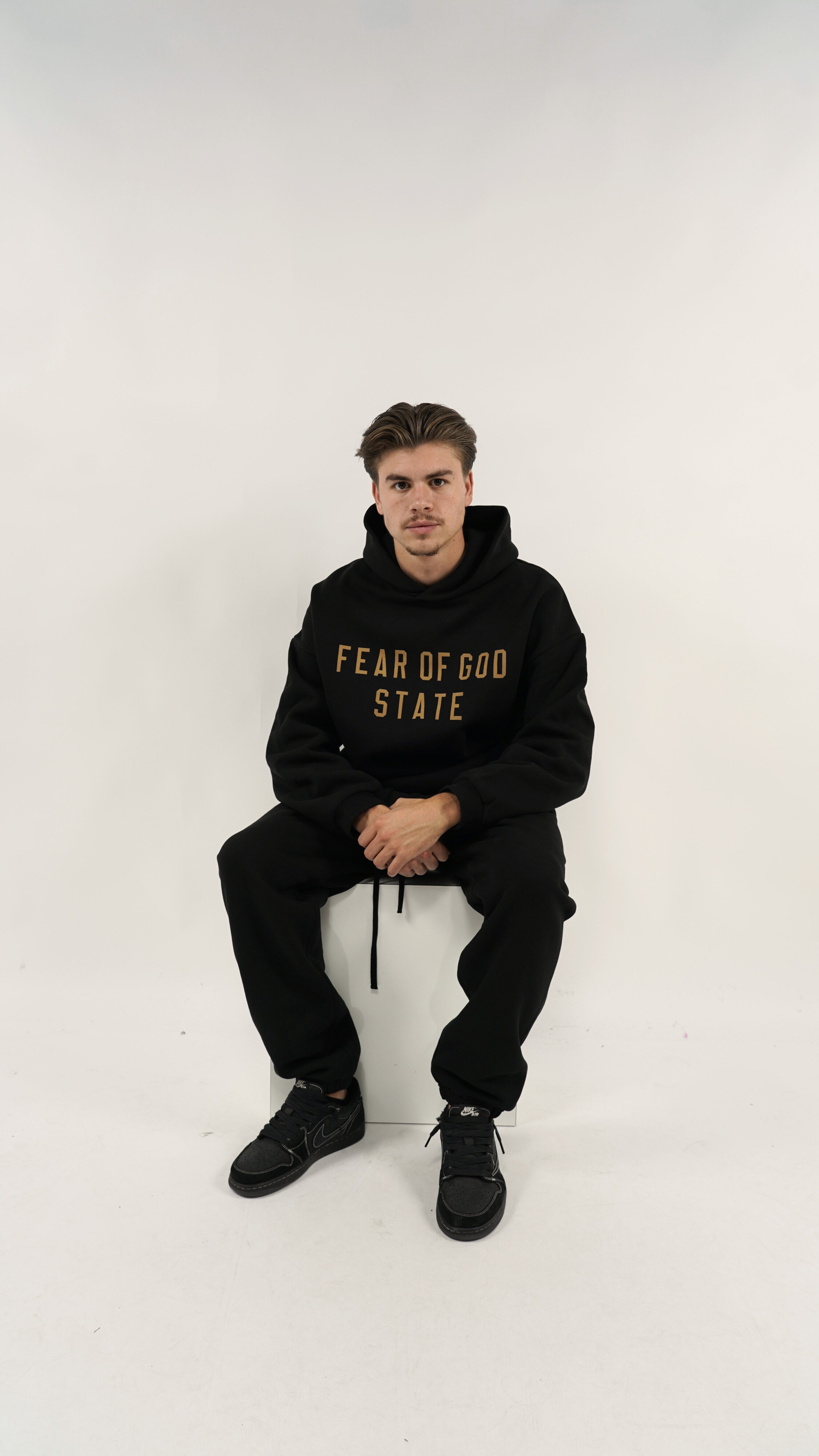 Fear of God Essentials FW24 Black Yellow State Full set