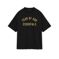 Fear of God Essentials FW24 Black Yellow T-shirt