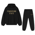 Fear of God Essentials FW24 Black Yellow State Full set