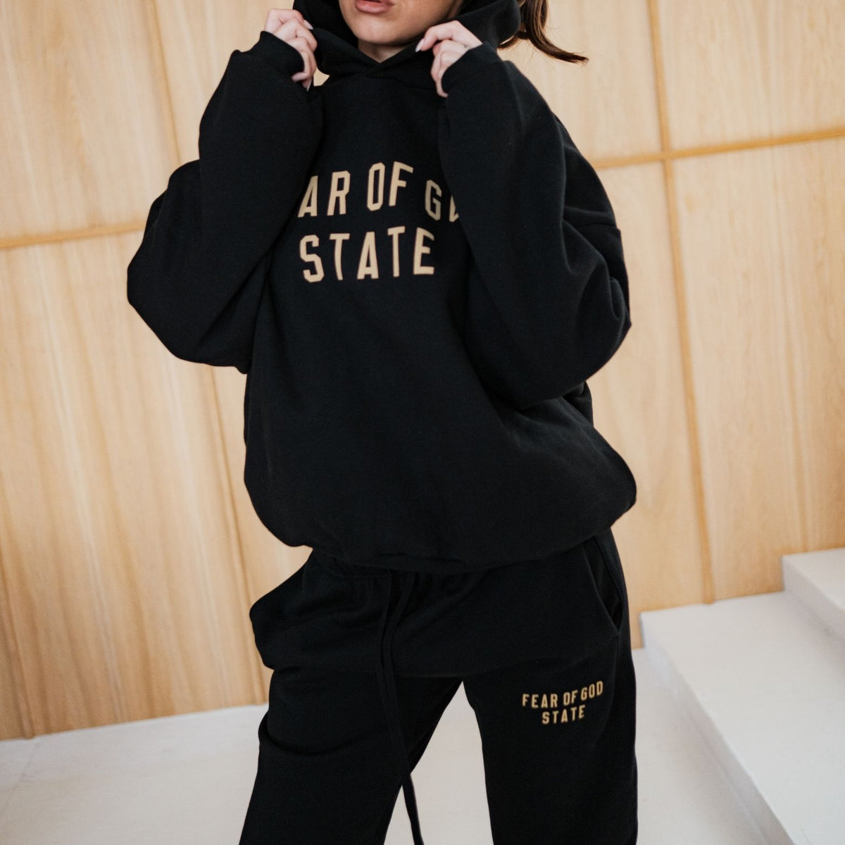 Fear of God Essentials FW24 Black Yellow State Full set