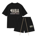 Fear of God Essentials NBA Black Grey Summer Set