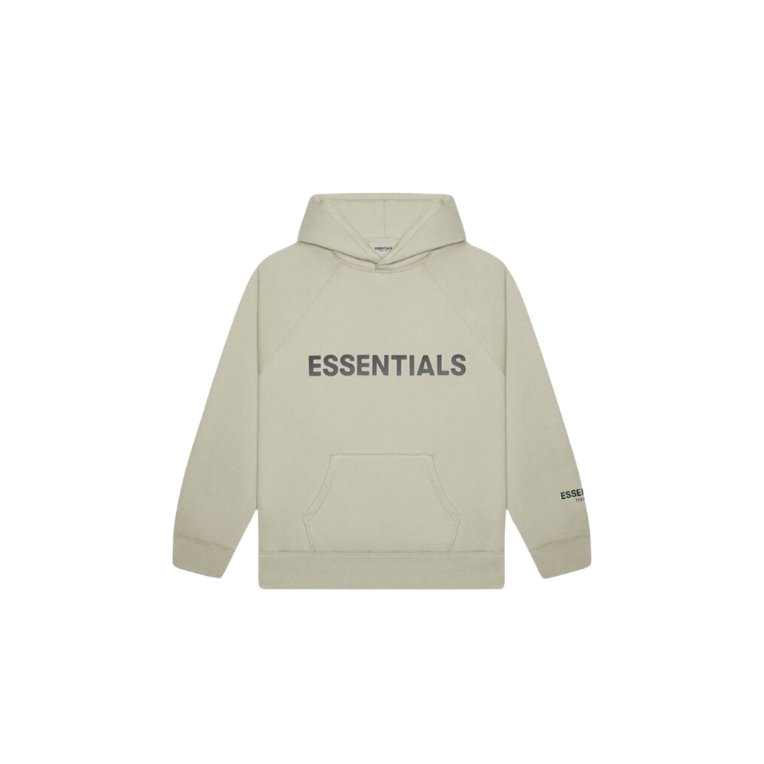 Fear of God Essentials Pullover Hoodie Applique Logo Moss SneakerAsk