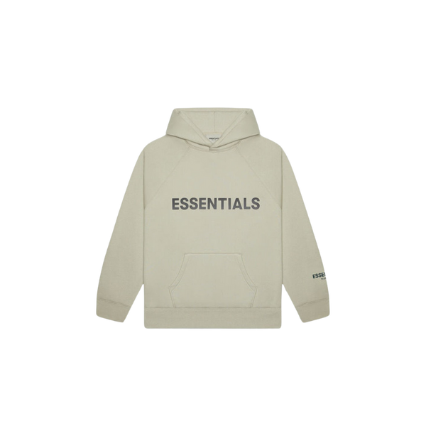 Fear of God Essentials Pullover Hoodie Applique Logo Black Moss
