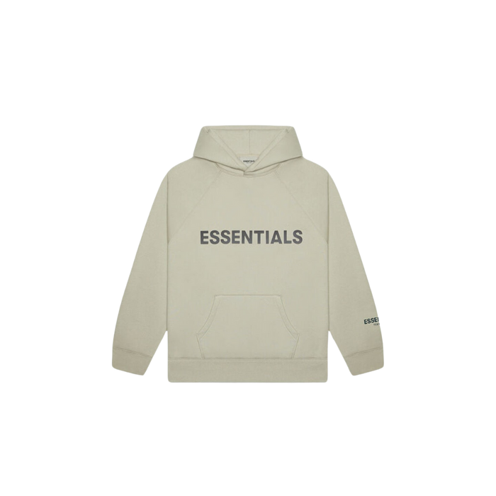 Fear of God Essentials Pullover Hoodie Applique Logo Moss SneakerAsk