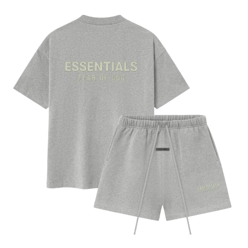 Fear of God Essentials SS25 Concrete Heather Summer Set