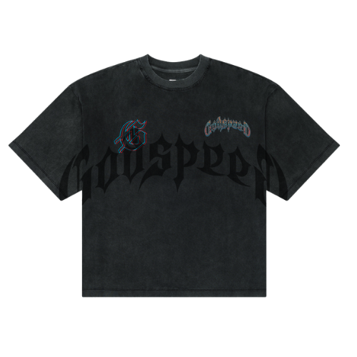Godspeed Natural Disaster Tee Washed Black