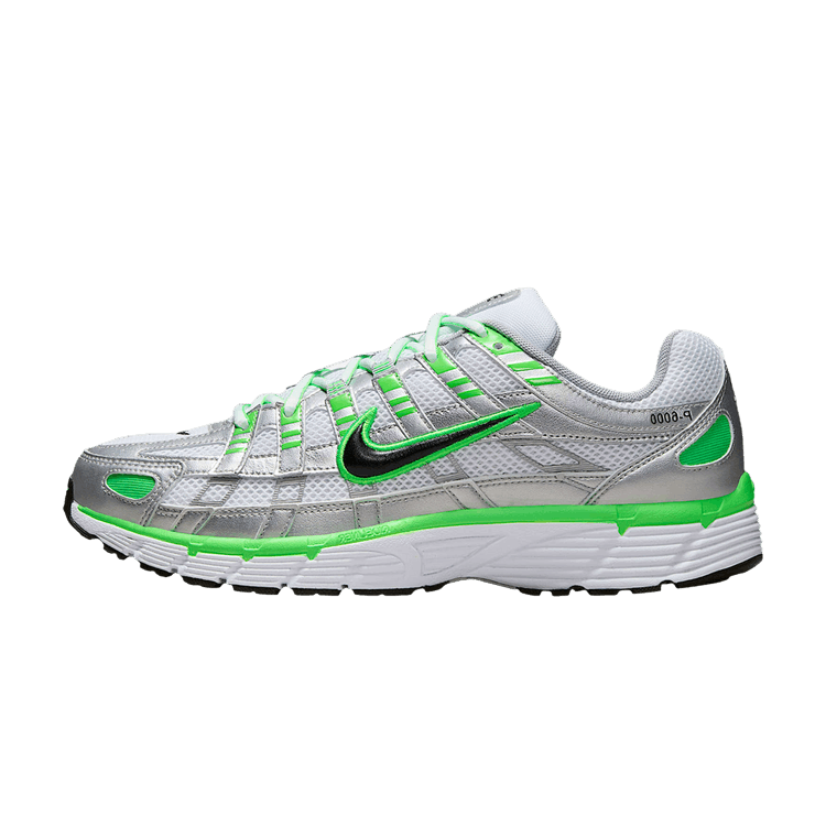 Nike P-6000 SE Metallic Silver White Green Strike