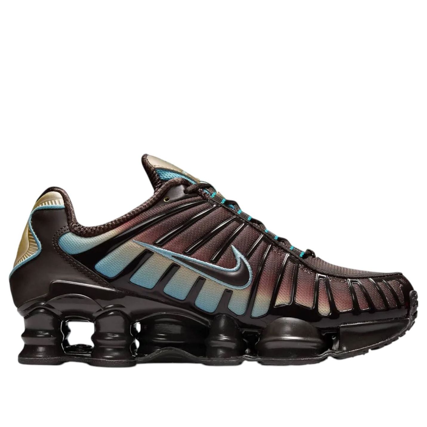 Nike Shox TL Velvet Brown Denim Turquoise