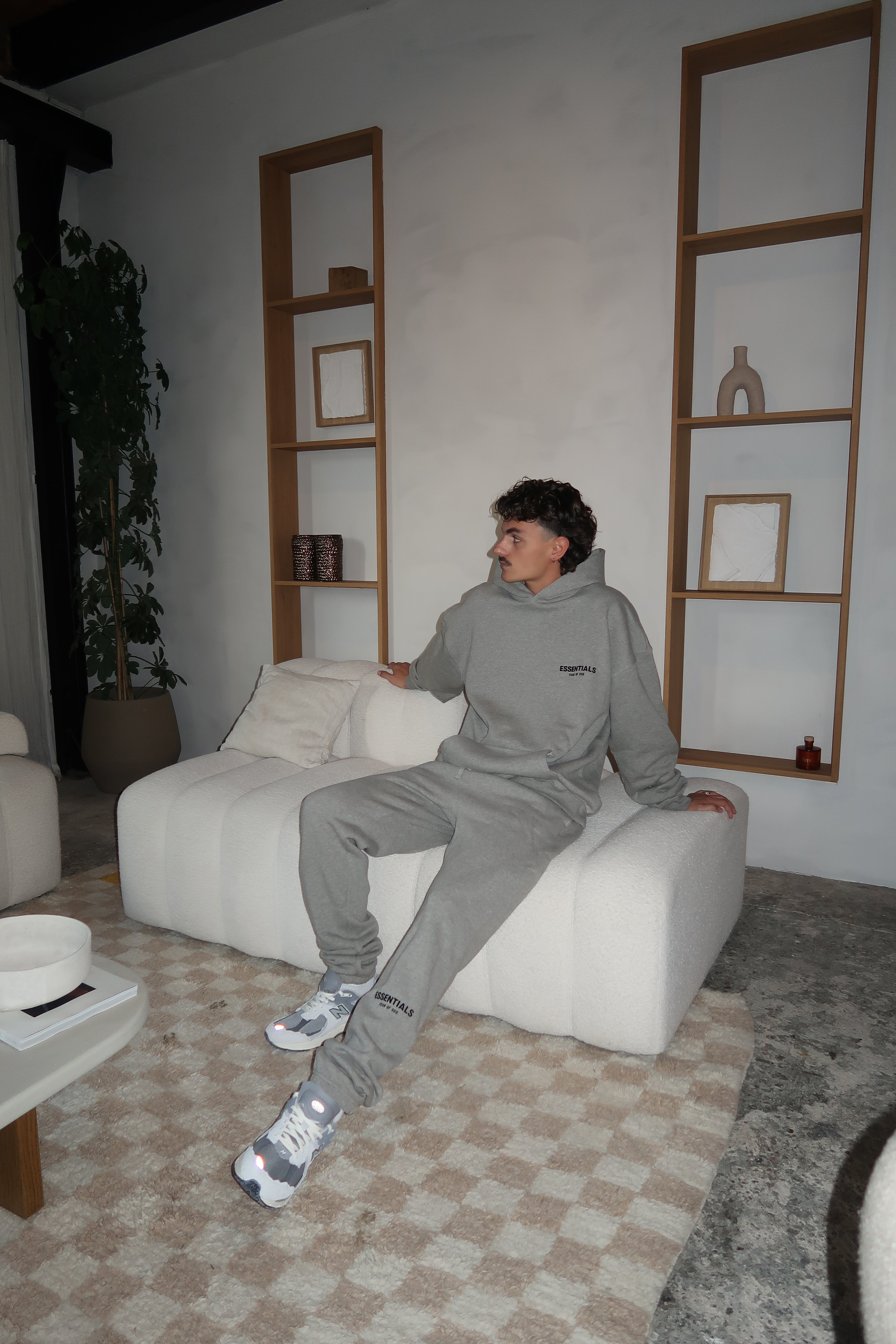 Fear of God Essentials Dark Oatmeal Lange Broek