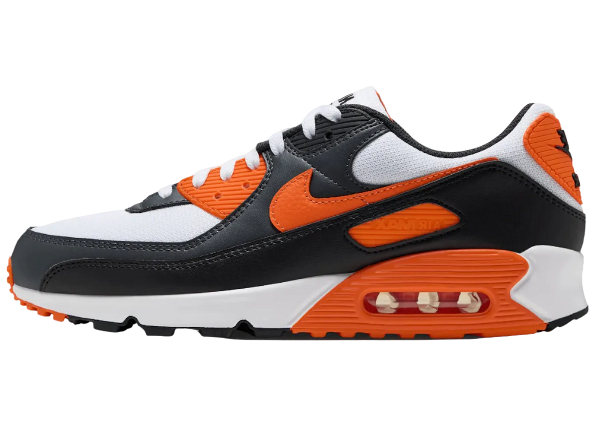 Nike Air Max 90 White Black Safety Orange