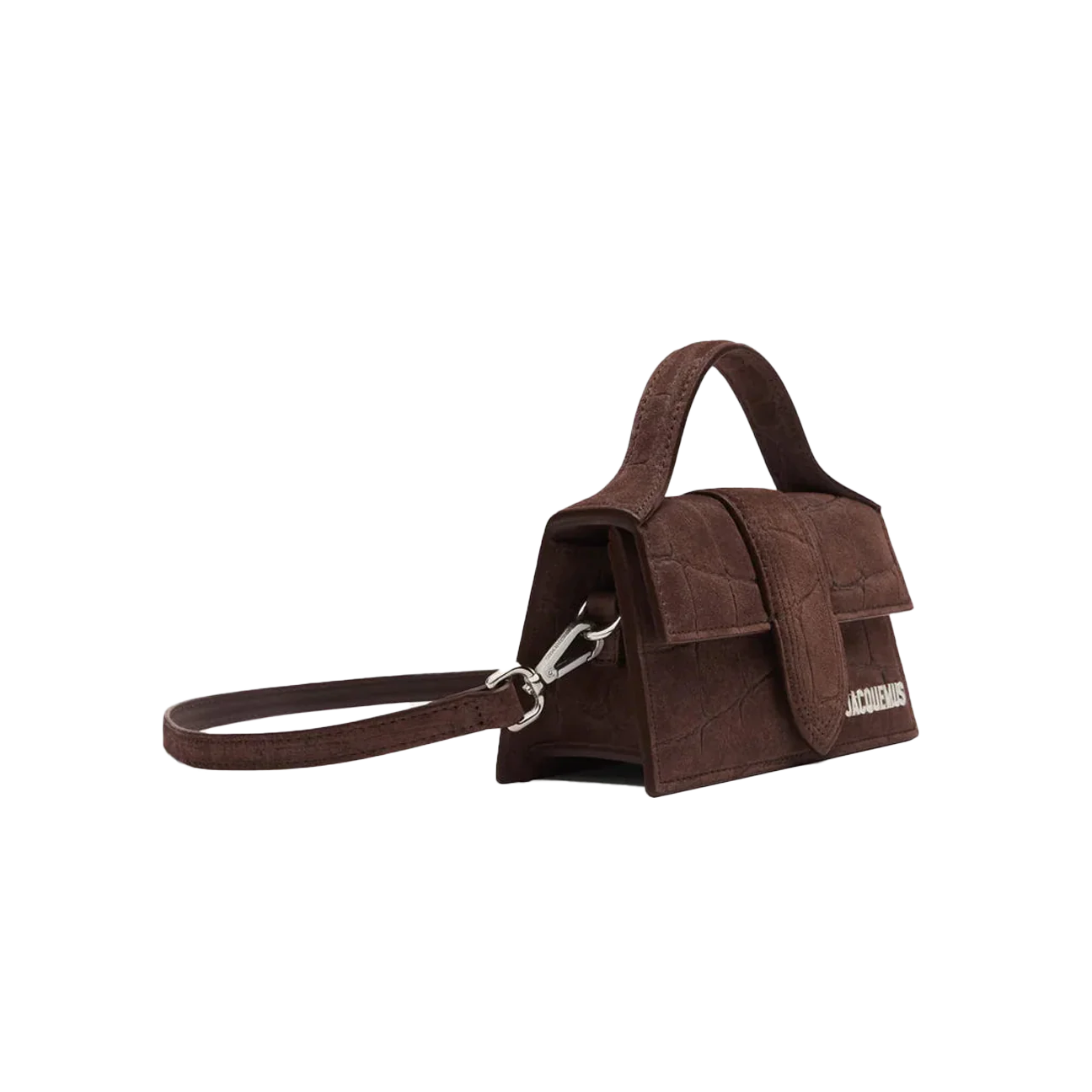 Jacquemus Le Bambino Croco Dark Brown