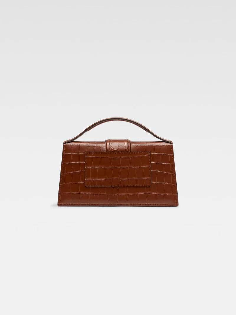 Jacquemus Le Grand Bambino Croco brown