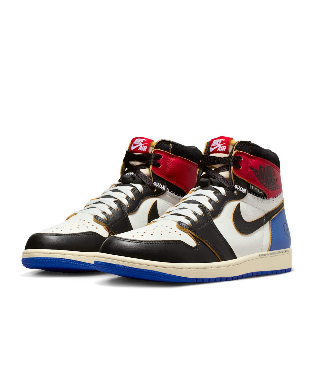 Jordan 1 Retro High OG SP Fragment x Union LA Varsity Red Sport Royal