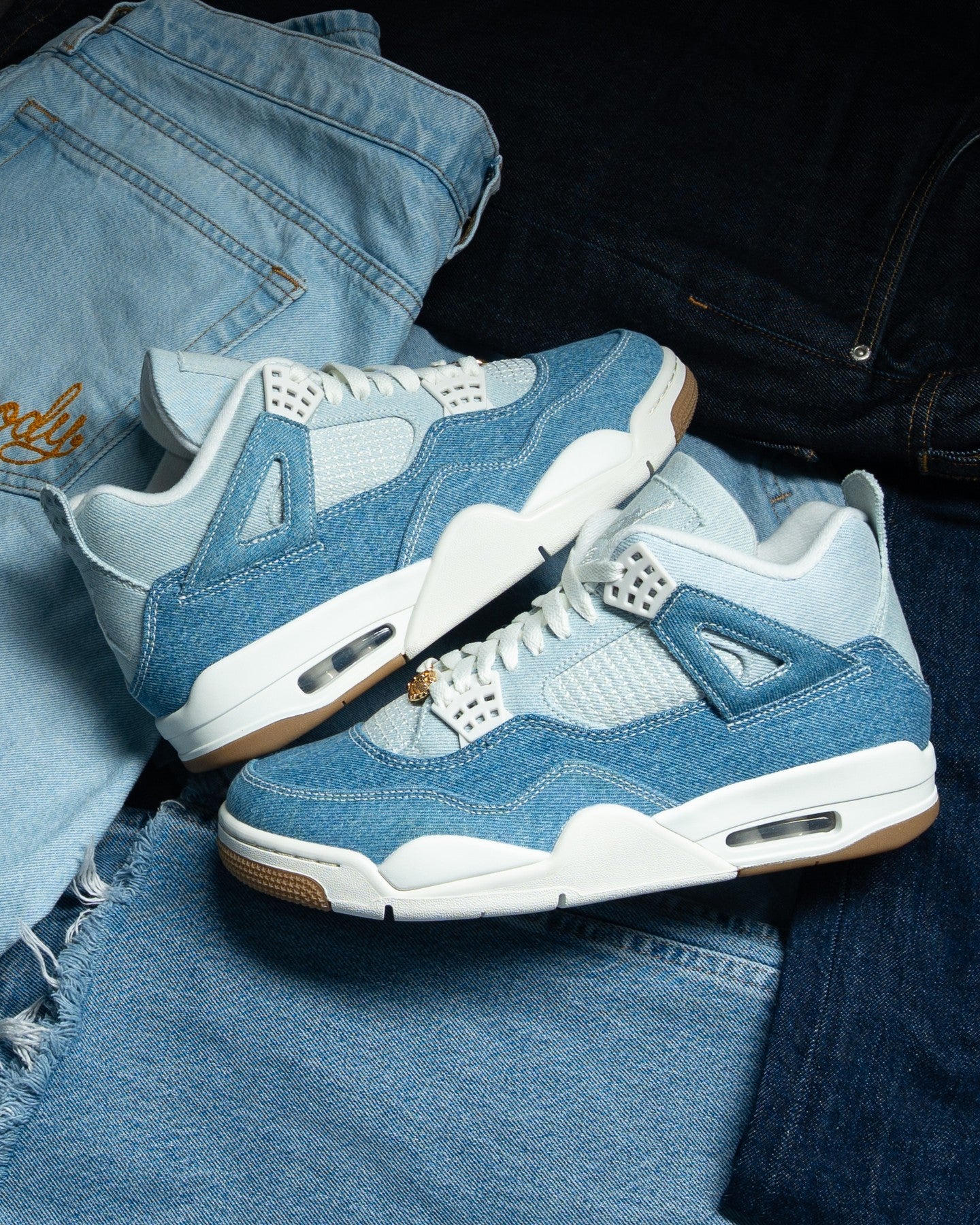 denim jordans 4