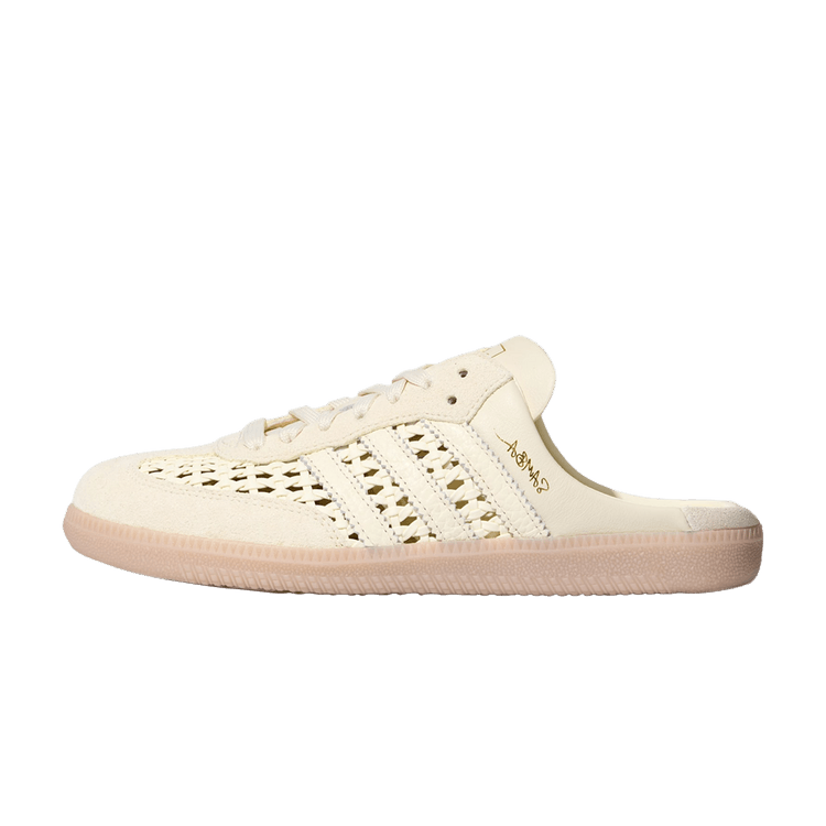 adidas Samba Mule Woven Basketweave Cream White