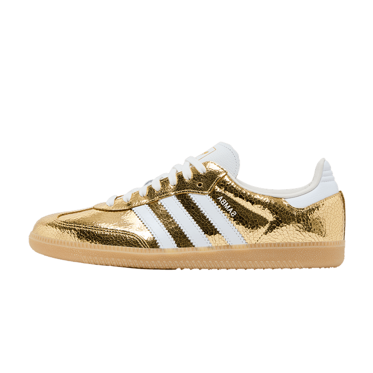 adidas Samba OG Gold Metallic Cracked Leather