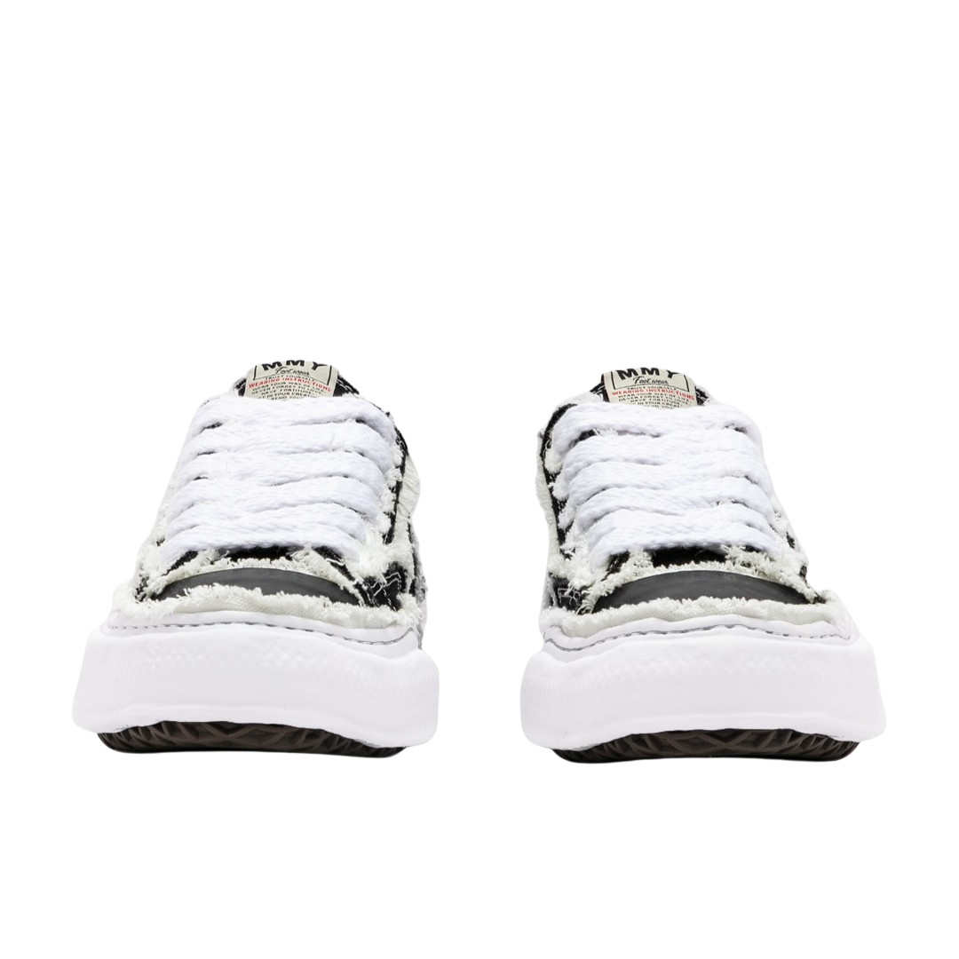 Maison Mihara Yasuhiro Peterson OG Sole Canvas Low Frayed Black PRE-ORDER