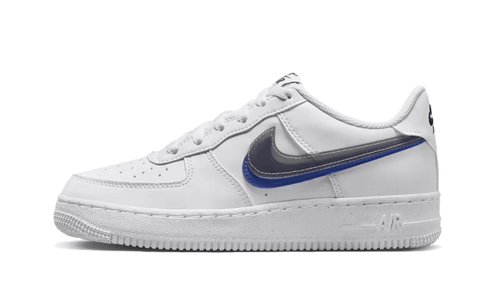 Air Force 1 Low Impact Next Nature Double Swoosh White Black Blue - FD0688-100