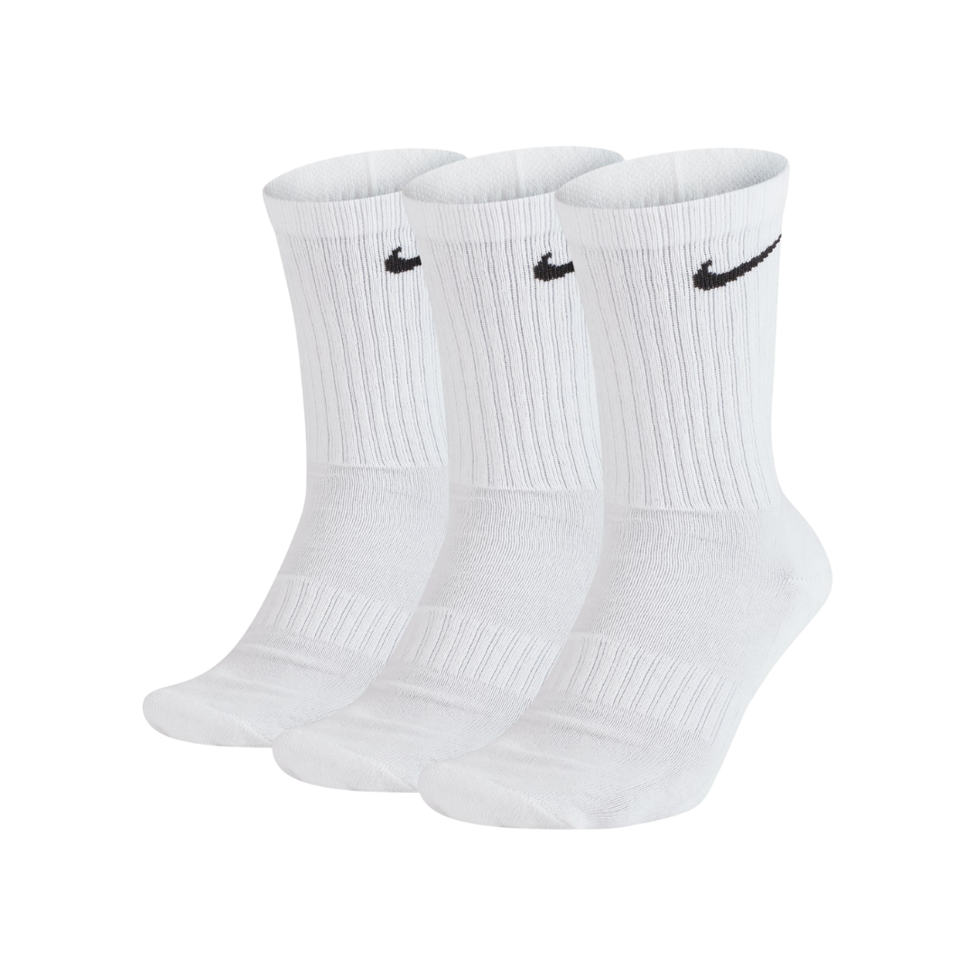 🎁 Nike Everyday Cushioned Sports Socks 3 Pack White (100% off)