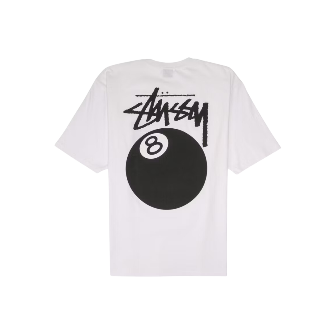 Stüssy 8 Ball Tee White