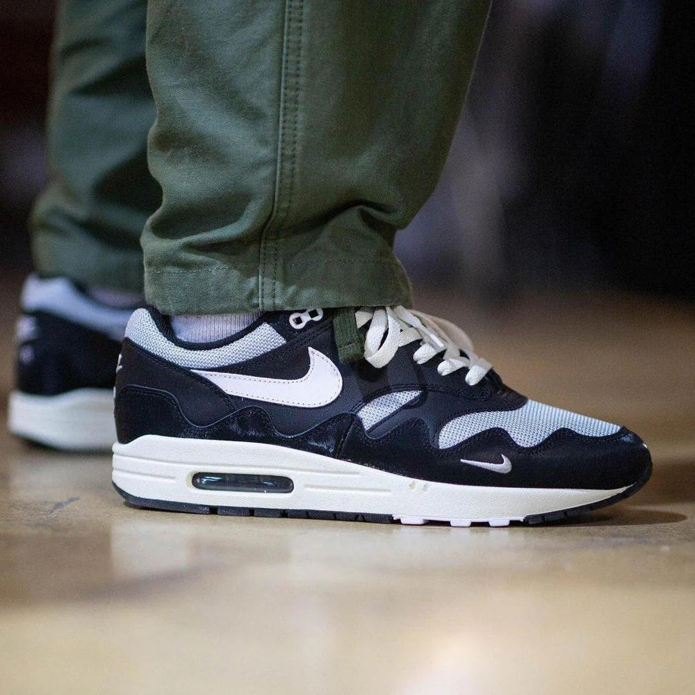 Nike Air Max 1 Patta Black Grey (Special Box + Bracelet)