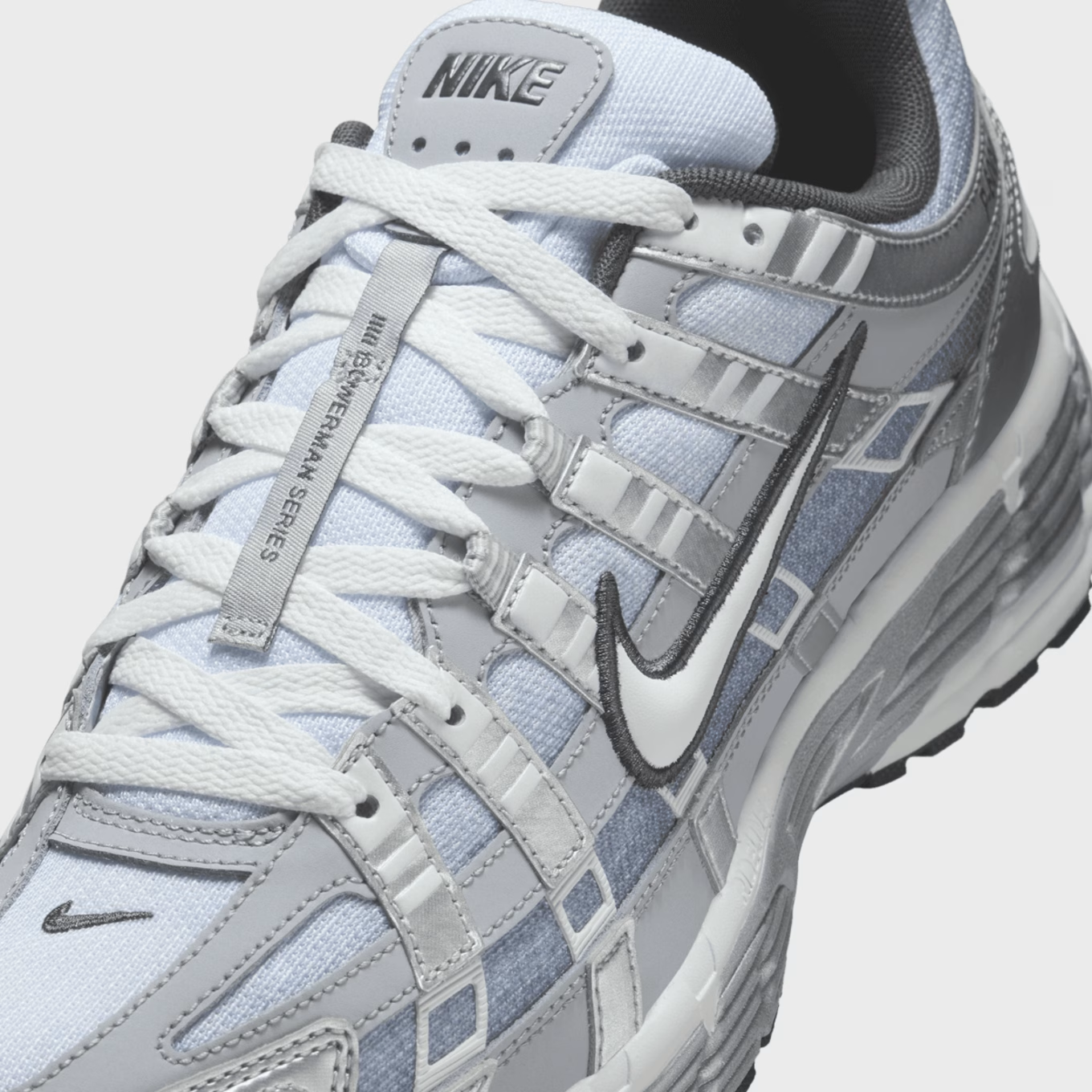 Nike P-6000 Metallic Silver Summit White-Wolf Grey
