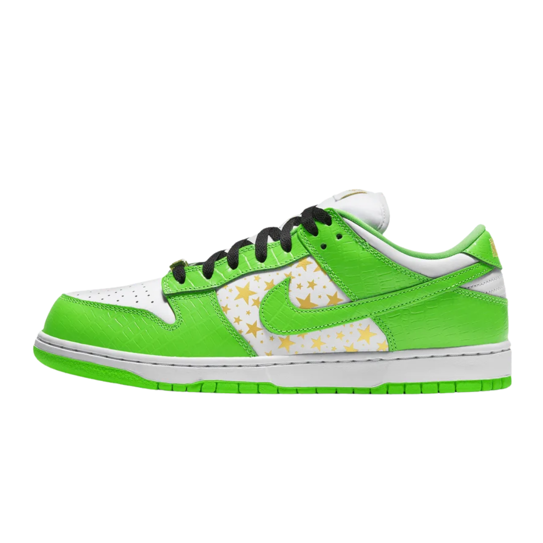 Nike SB Dunk Low Supreme Stars Mean Green