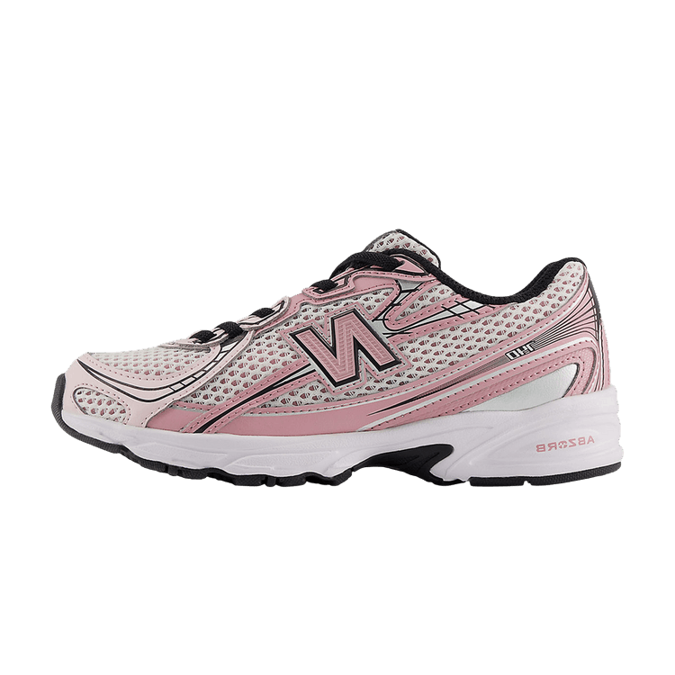 New Balance 740 Bungee Lace Washed Burgundy Pink Taffy (PS)