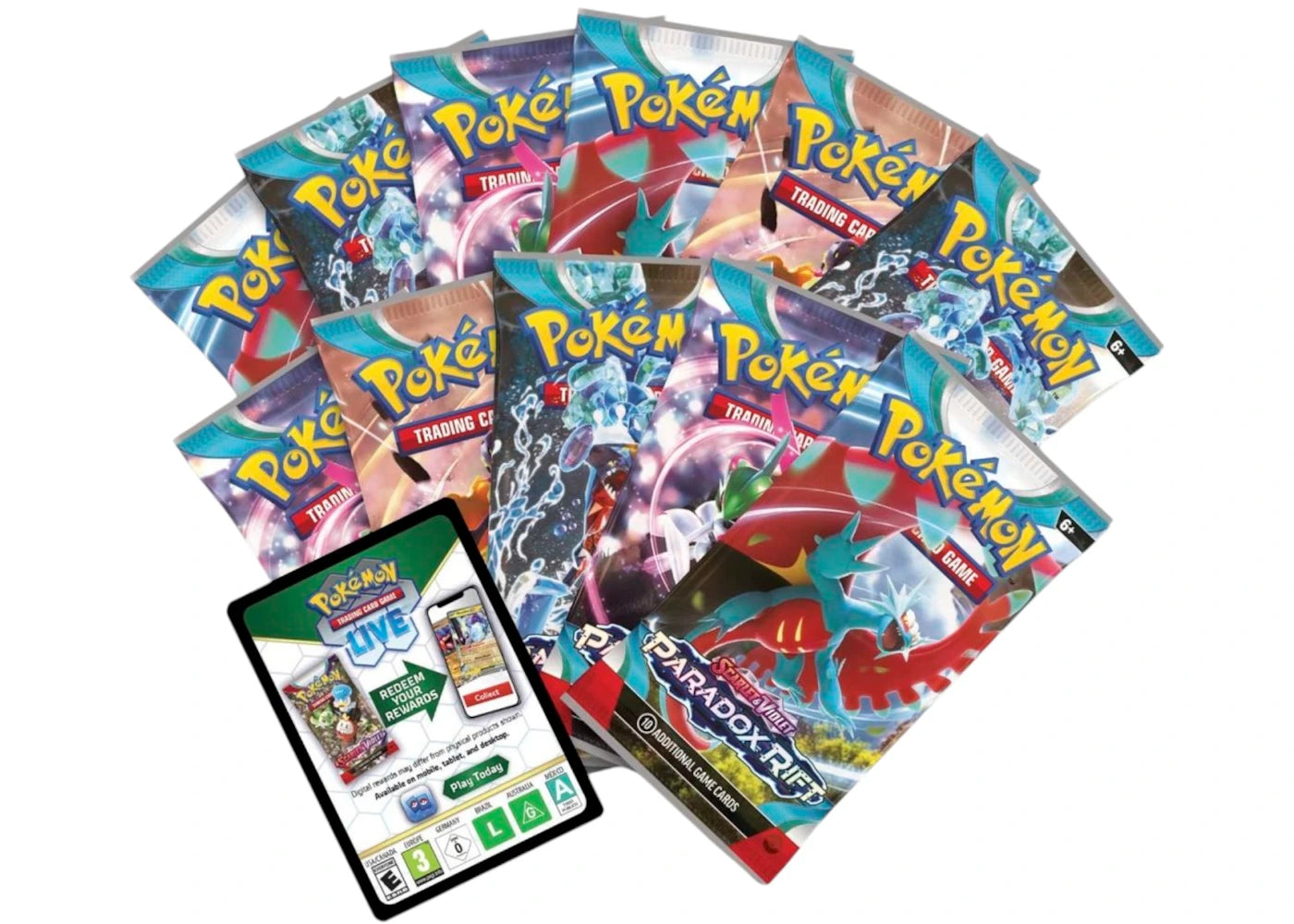 Pokémon TCG Scarlet & Violet Paradox Rift Roaring Moon Pokemon Center Elite Trainer Box