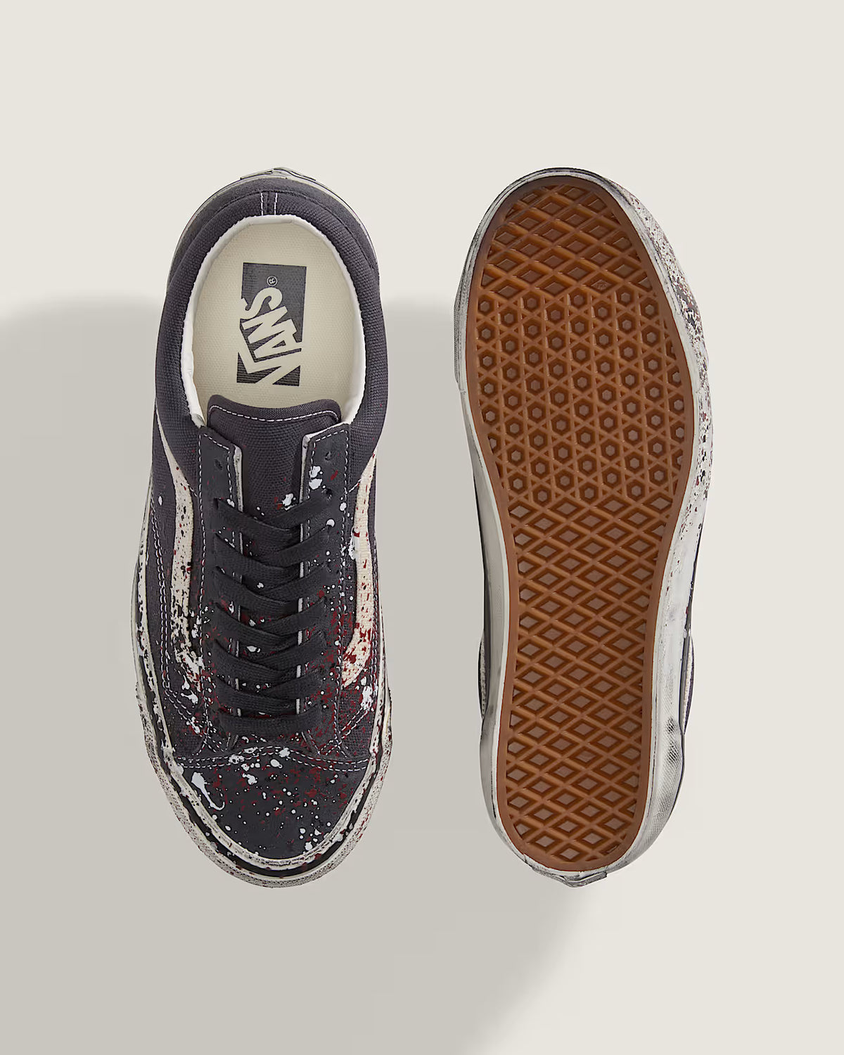 Vans Premium Old Skool 36 Paint Splatter Charcoal Grey