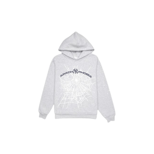 Sp5der Arach NY Phobia Hoodie Ash Grey