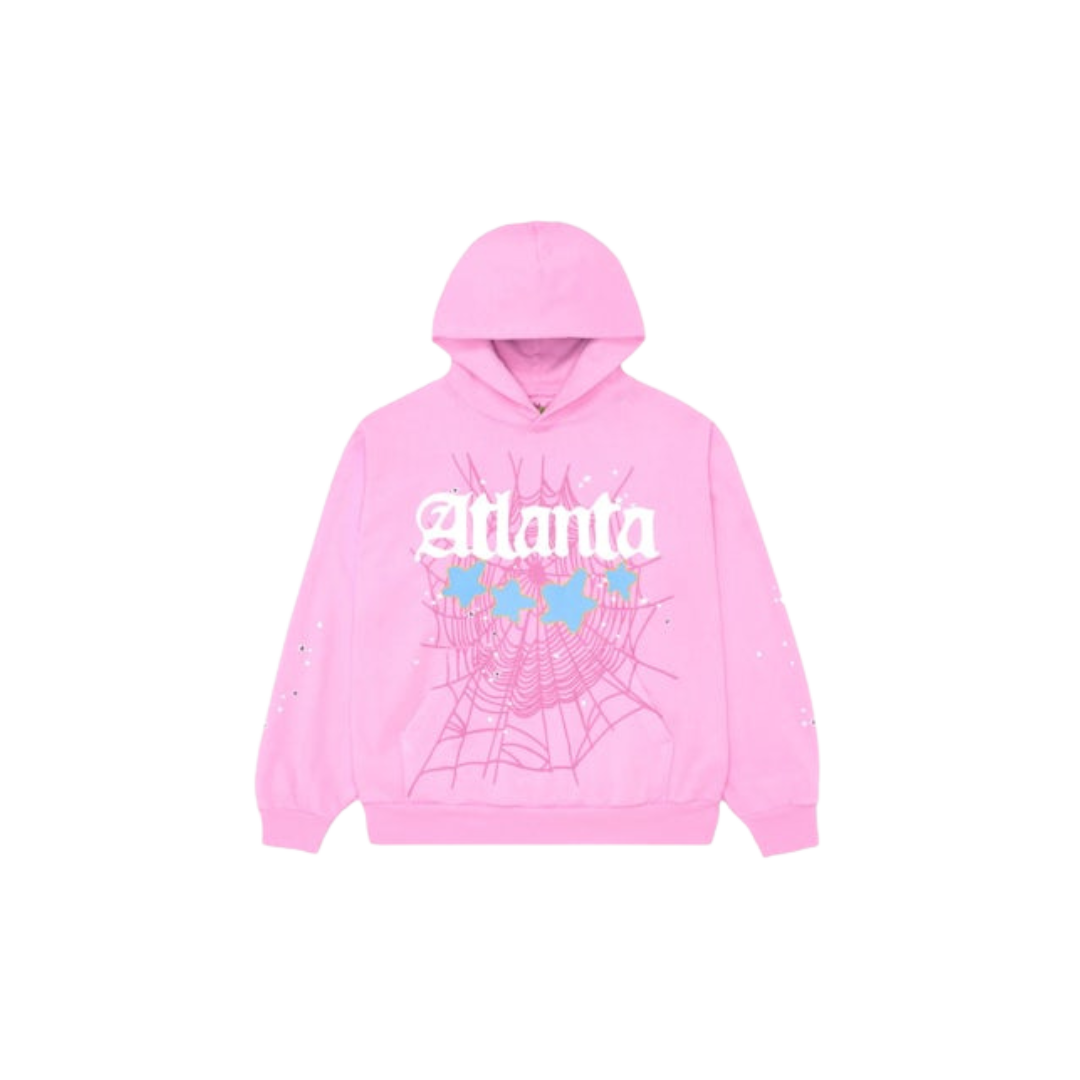 Sp5der Atlanta Hoodie Pink