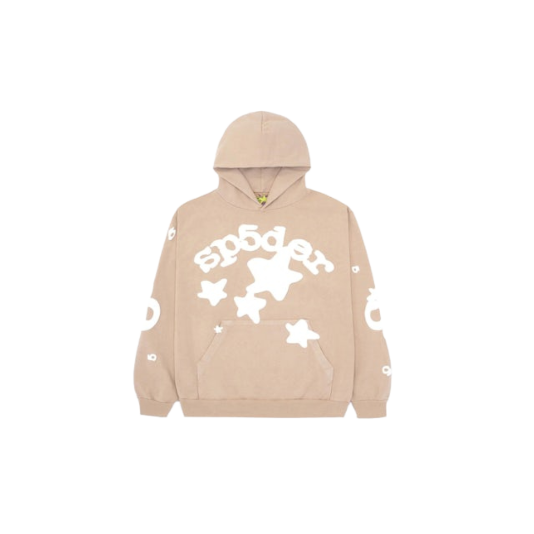 Sp5der Beluga Hoodie Sand