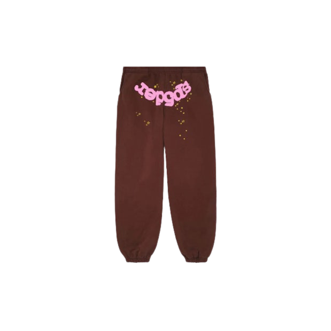 Sp5der Web Sweatpant Brown