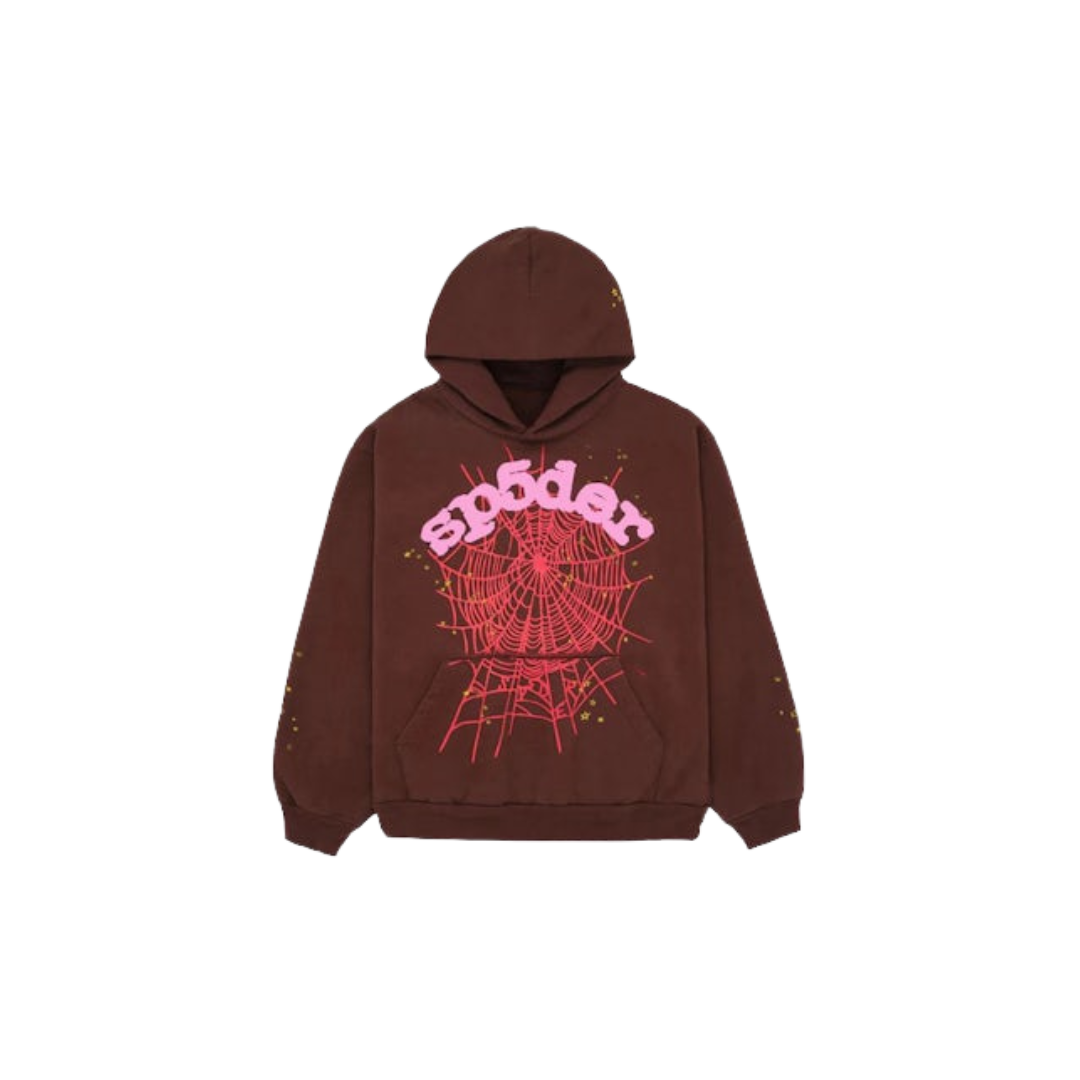 Sp5der Web Hoodie Brown