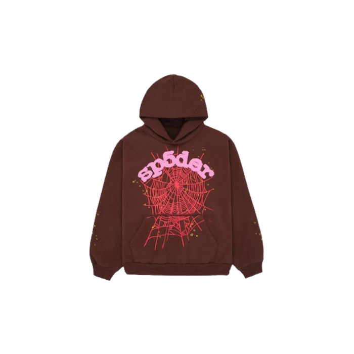 Sp5der Web Hoodie Brown