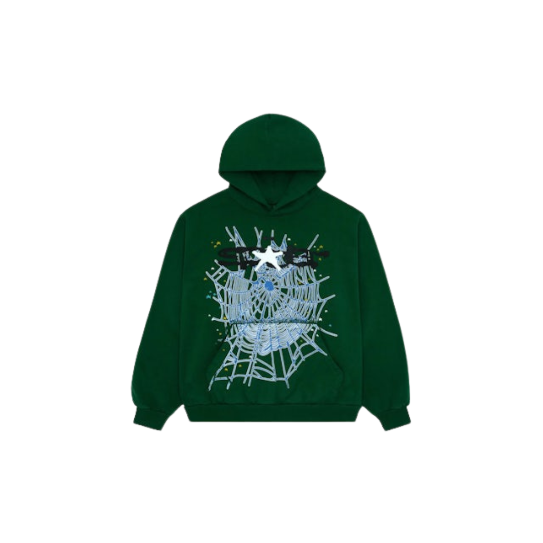 Sp5der Web Hoodie Hunter Green