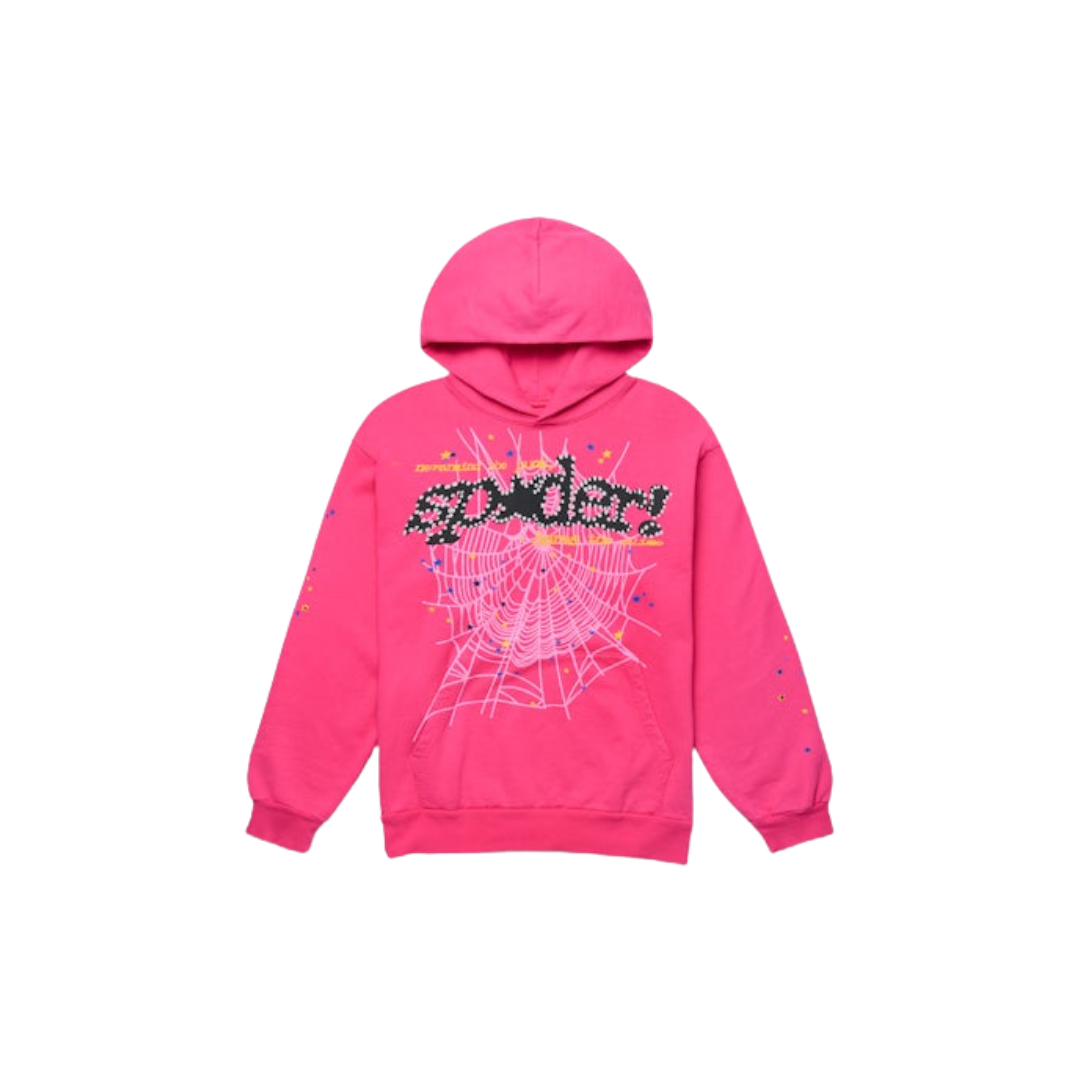 Sp5der P*nk  V2 Hoodie Pink