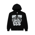 Sp5er SP555 Zip Hoodie Black