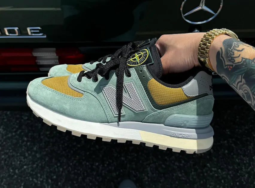 New balance 574 light green sales