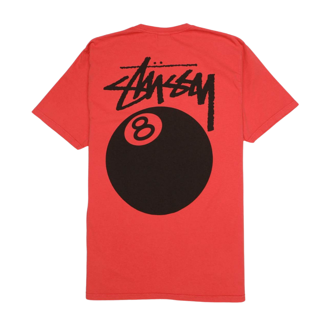 Stussy 8 Ball Pigment Dyed Tee Guava